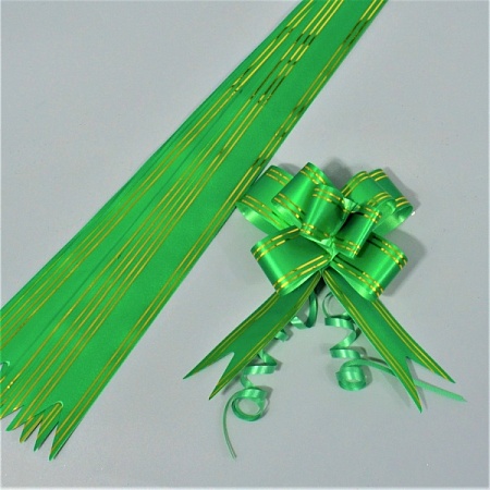 Бант-бабочка 2,8см бумага зелёный (10шт)