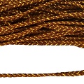 Шнур декоративный 5мм х 10м плоский с золотом коричневый (1шт)