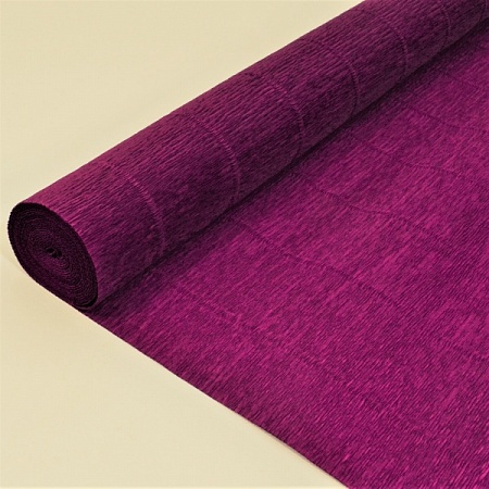 Бумага гофрированная 180г 50см * 2,5м тёмно-пурпурный 588 (1шт)