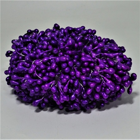 Тычинки на нити 4мм фиолетовый