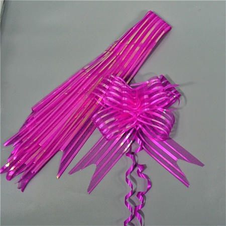 Бант-бабочка 5см ткань/бумага пурпурный (10шт)