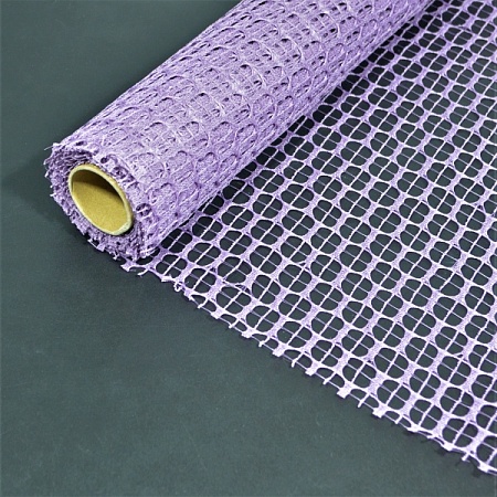 Сетка для упаковки 50см х4,5 м Крошет в рулоне ткань "фиолетовая" (1шт)
