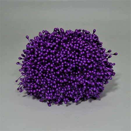 Тычинки на нити 3мм фиолетовый