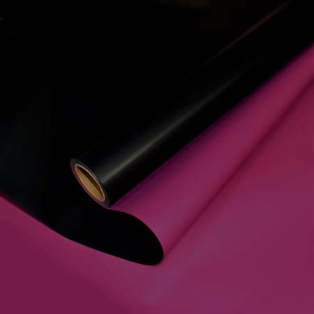 Пленка для упаковки 60х10м в рулоне матовая двусторонняя  чёрный/пурпурный(1шт)