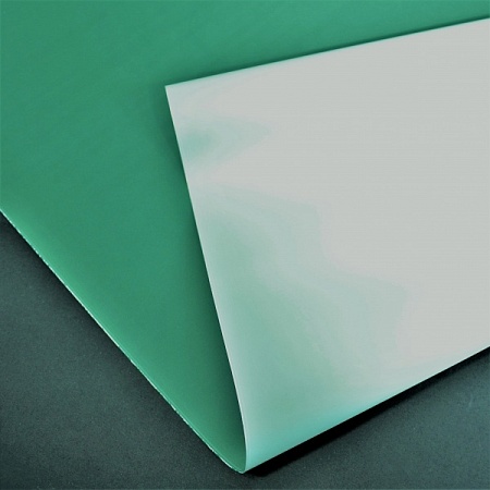 Пленка для упаковки 60см х 200гр в рулоне матовая жемчужная двухцветная мятно-зелёный 