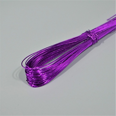 Проволока флористическая 0,8мм х 60см фиолетовая (25шт)