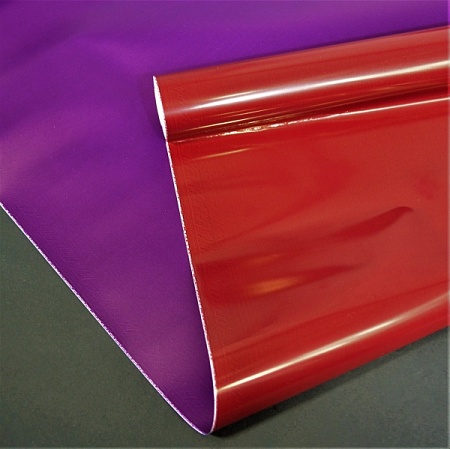 Пленка для упаковки 60см х 200гр в рулоне матовая жемчужная двухцветная бордово-фиолетовый