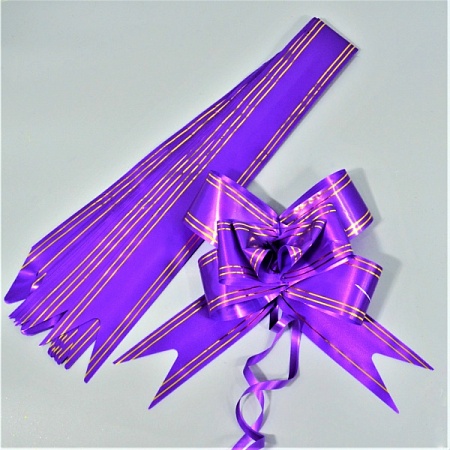 Бант-бабочка 4,5см бумага фиолетовый (10шт)