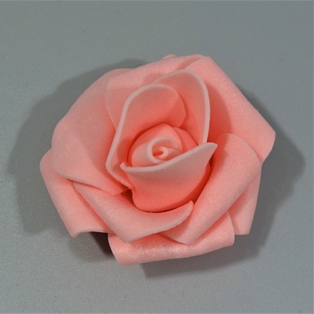 Роза 4,5 см фоамиран персиковый (200шт)