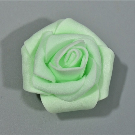 Роза 4,5 см фоамиран светло-мятный (200шт)