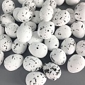 Яйцо перепелиное 100шт 1,5х1,8см пенопласт белое (1уп)