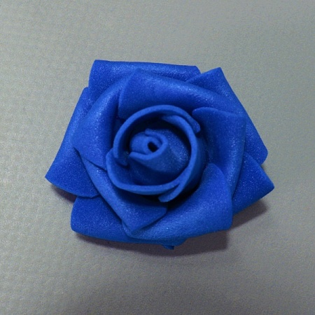 Роза 4,5 см фоамиран синий (200шт)