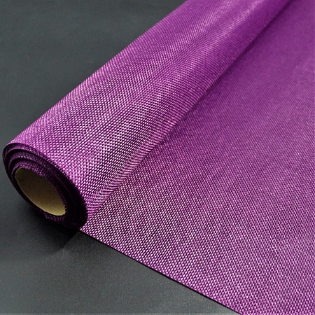 Ткань лен 50см х 4,5м в рулоне фиолетовый (1шт)