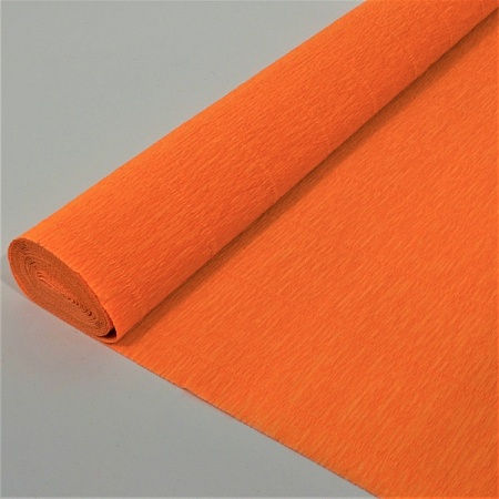 Бумага гофрированная 180г 50см * 2,5м ярко-оранжевая 610 (1шт)