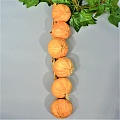 Лук на ветке крупный пенопласт оранжевый (1шт)