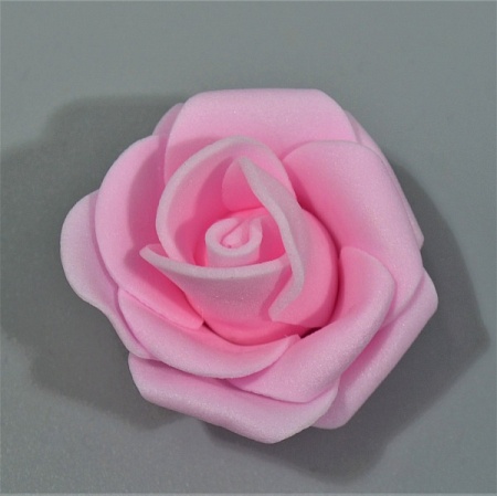 Роза 4,5 см фоамиран розовый (200шт)