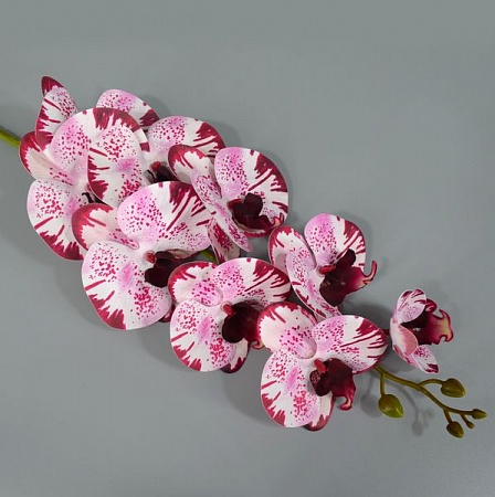 Ветка орхидеи 95см силикон цветная -13 (1шт)
