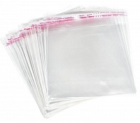Пакеты прозрачные с клеевой лентой