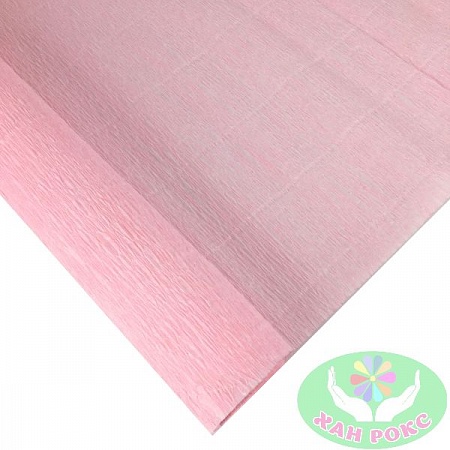 Бумага гофрированная 50см х 2,5м "светло-розовая" (1шт)