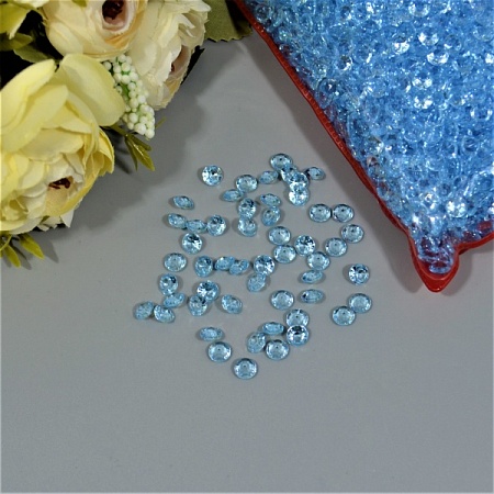 Алмазы 0,7ммх0,7мм 500г средние пластик голубой