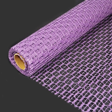 Сетка для упаковки 50см х4,5 м Крошет в рулоне ткань "фиолетовый" (1шт)